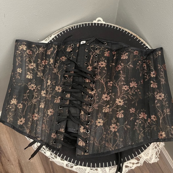 Lace up Satin Corset